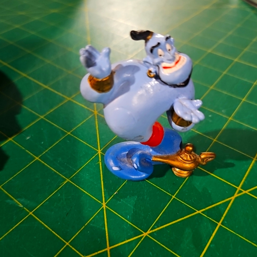 Vintage Blue Genie Toy Figure